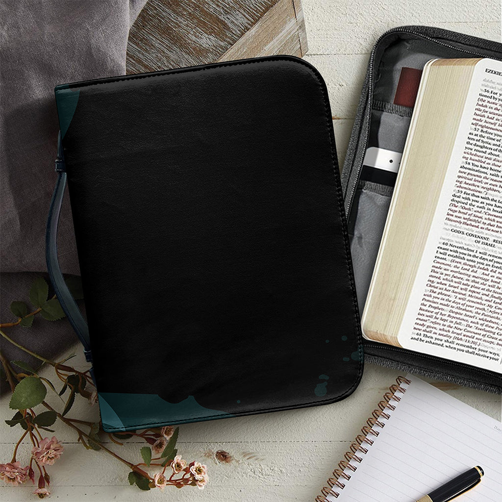 Halloween Vampire Silhouette Print Leather Bible Cover