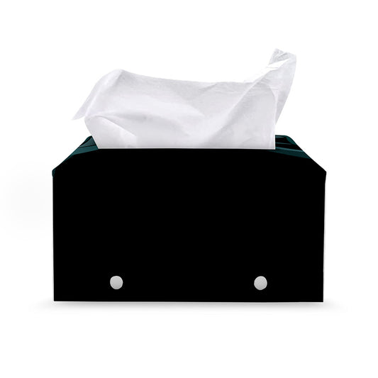 Halloween Vampire Silhouette Print Leather Tissue Box Cover