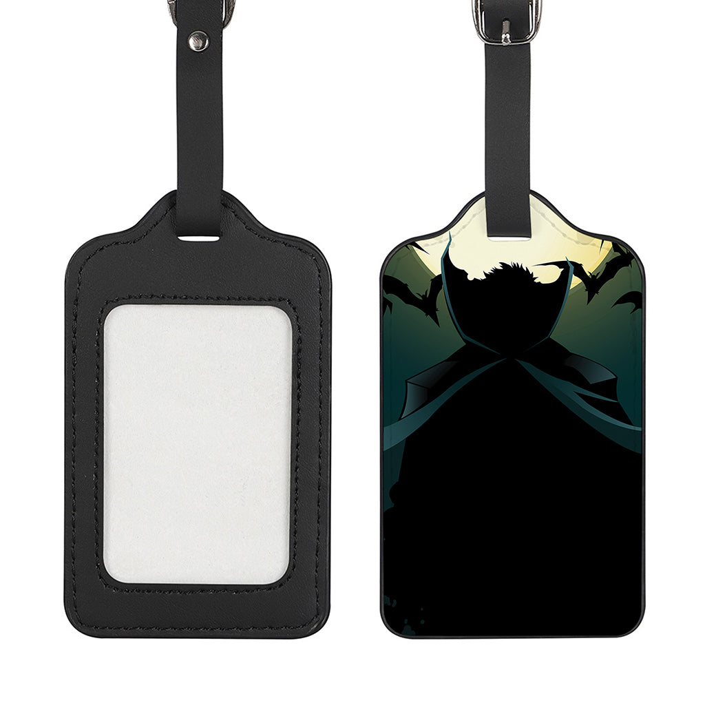 Halloween Vampire Silhouette Print Luggage Tag