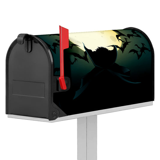 Halloween Vampire Silhouette Print Mailbox Cover