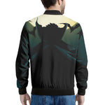 Halloween Vampire Silhouette Print Men's Bomber Jacket