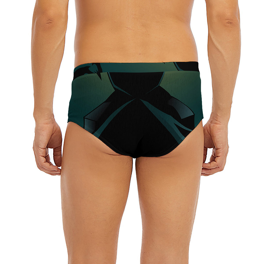 Halloween Vampire Silhouette Print Men's Briefs