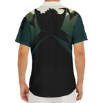 Halloween Vampire Silhouette Print Men's Deep V-Neck Shirt