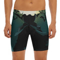 Halloween Vampire Silhouette Print Men's Long Boxer Briefs