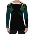 Halloween Vampire Silhouette Print Men's Long Sleeve T-Shirt