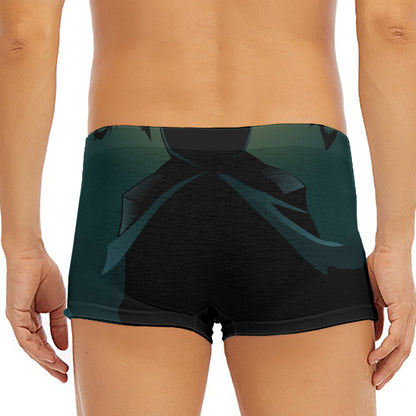 Halloween Vampire Silhouette Print Men's Short Boxer Briefs