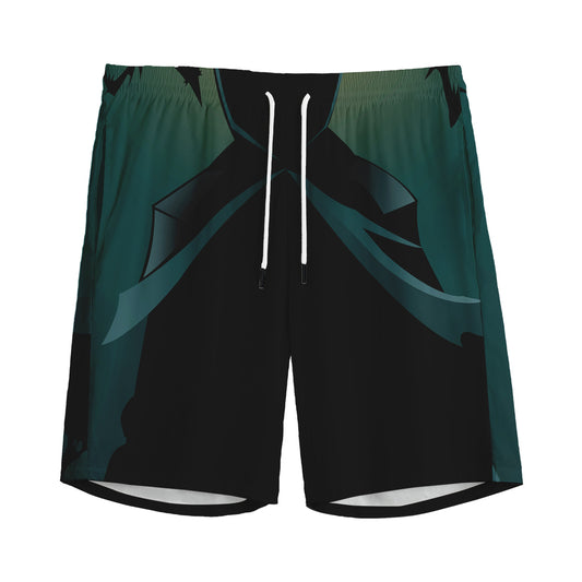 Halloween Vampire Silhouette Print Men's Sports Shorts