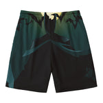 Halloween Vampire Silhouette Print Men's Swim Trunks