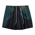 Halloween Vampire Silhouette Print Mesh Shorts