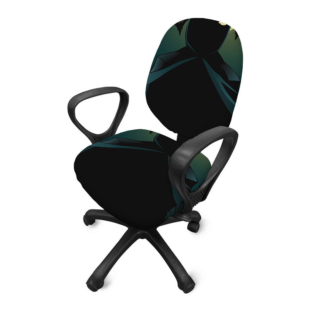 Halloween Vampire Silhouette Print Office Chair Cover