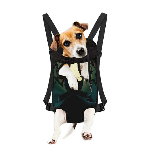 Halloween Vampire Silhouette Print Pet Carrier Backpack