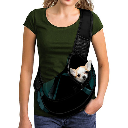 Halloween Vampire Silhouette Print Pet Sling Carrier
