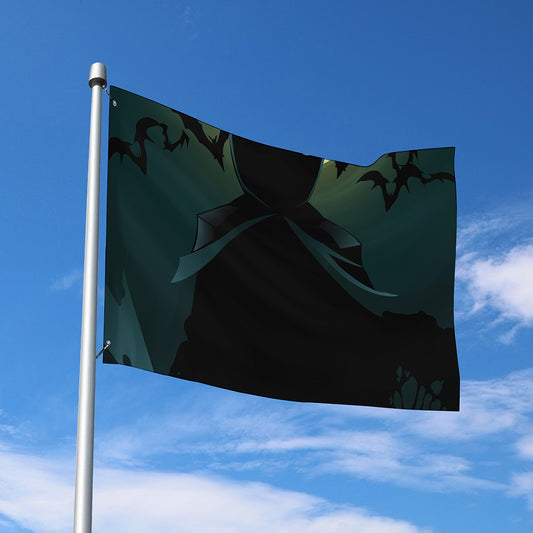 Halloween Vampire Silhouette Print Polyester Flag