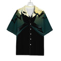 Halloween Vampire Silhouette Print Rayon Hawaiian Shirt