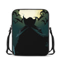 Halloween Vampire Silhouette Print Rectangular Crossbody Bag
