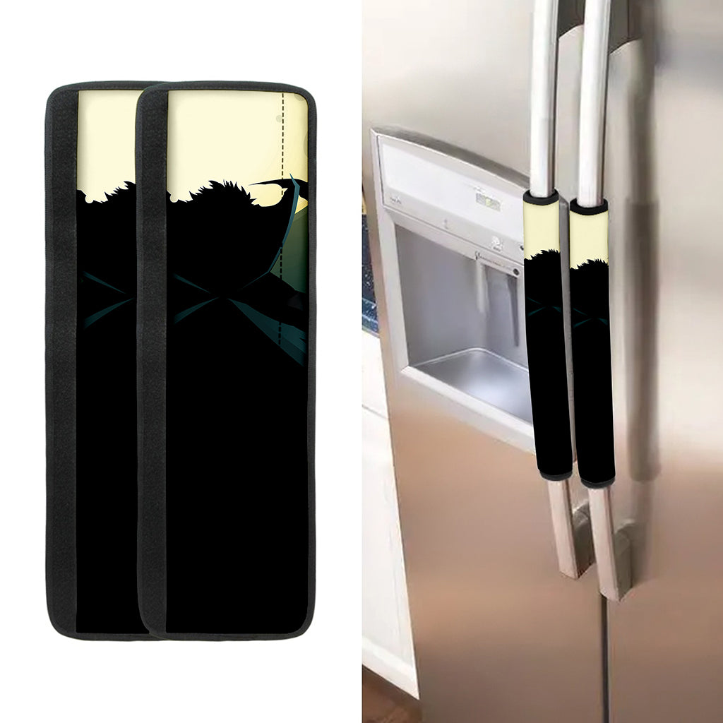 Halloween Vampire Silhouette Print Refrigerator Handle Covers