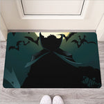 Halloween Vampire Silhouette Print Rubber Doormat
