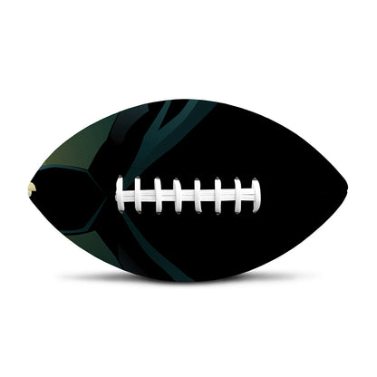 Halloween Vampire Silhouette Print Rugby Ball
