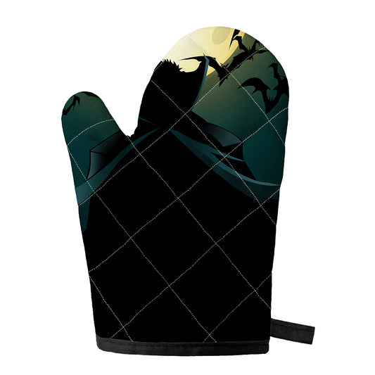 Halloween Vampire Silhouette Print Single Oven Mitt