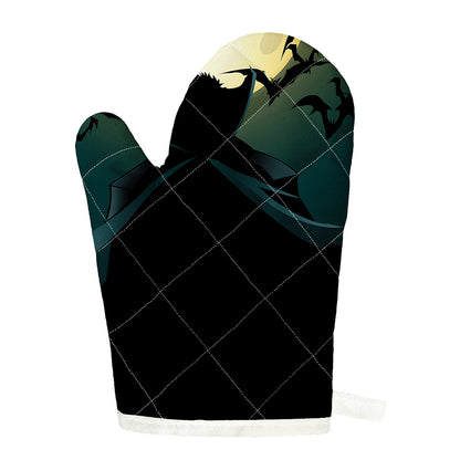 Halloween Vampire Silhouette Print Single Oven Mitt
