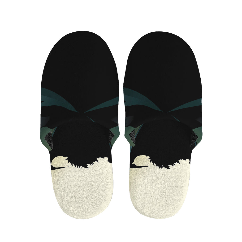 Halloween Vampire Silhouette Print Slippers