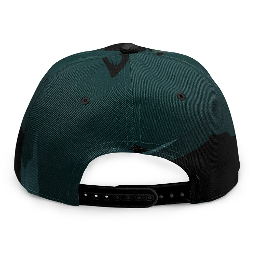 Halloween Vampire Silhouette Print Snapback Cap