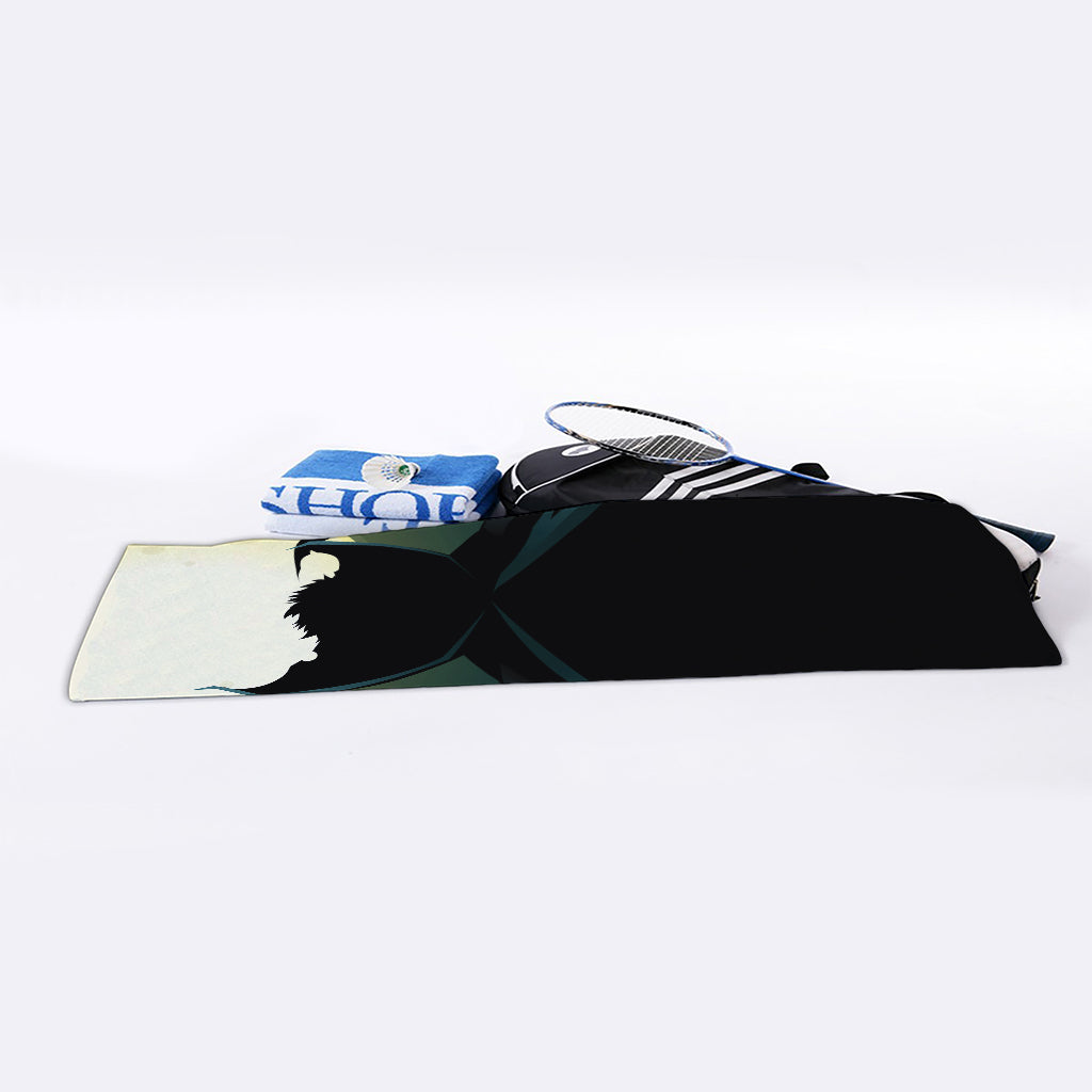 Halloween Vampire Silhouette Print Sports Towel