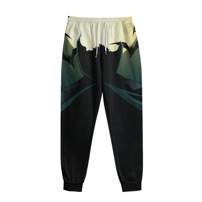 Halloween Vampire Silhouette Print Sweatpants