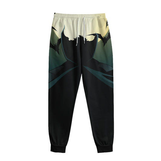 Halloween Vampire Silhouette Print Sweatpants
