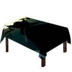 Halloween Vampire Silhouette Print Tablecloth