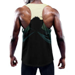 Halloween Vampire Silhouette Print Training Tank Top