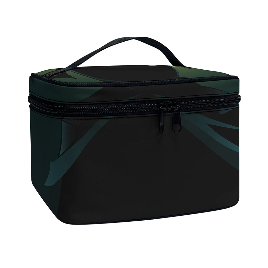 Halloween Vampire Silhouette Print Travel Makeup Bag