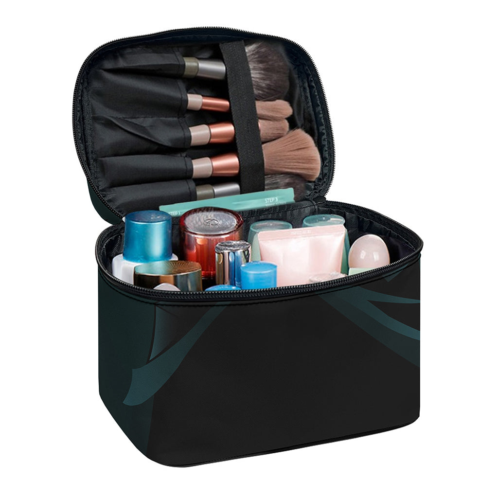 Halloween Vampire Silhouette Print Travel Makeup Bag