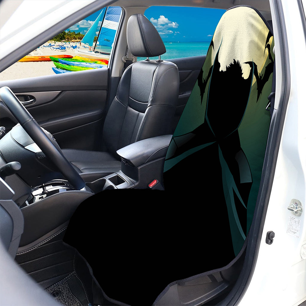 Halloween Vampire Silhouette Print Waterproof Car Seat Cover