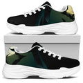 Halloween Vampire Silhouette Print White Chunky Shoes