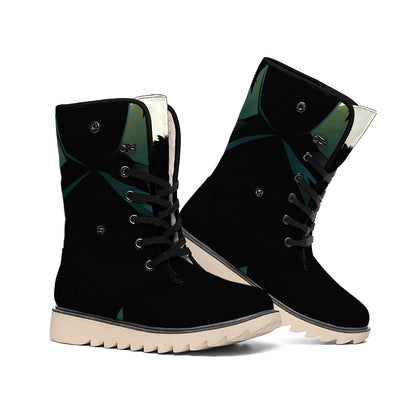 Halloween Vampire Silhouette Print Winter Boots