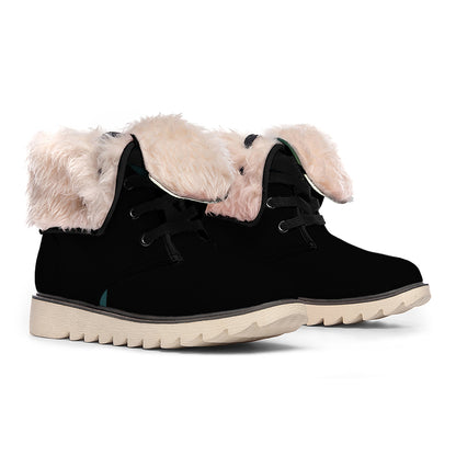 Halloween Vampire Silhouette Print Winter Boots