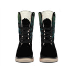 Halloween Vampire Silhouette Print Winter Boots