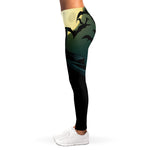 Halloween Vampire Silhouette Print Women's Leggings