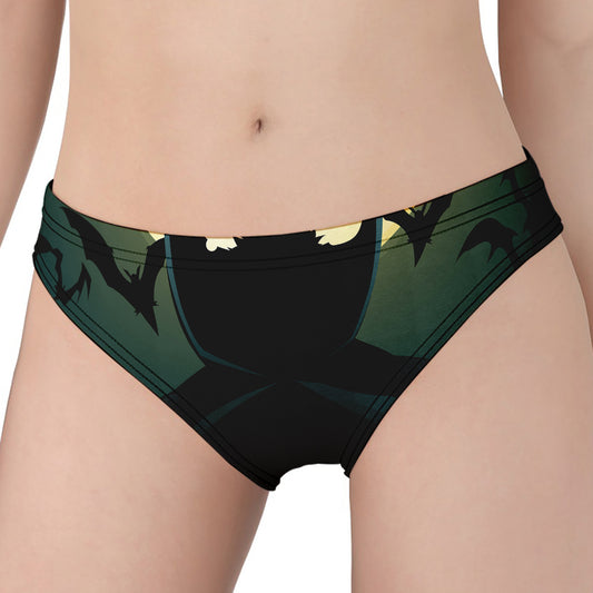 Halloween Vampire Silhouette Print Women's Panties