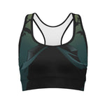 Halloween Vampire Silhouette Print Women's Sports Bra