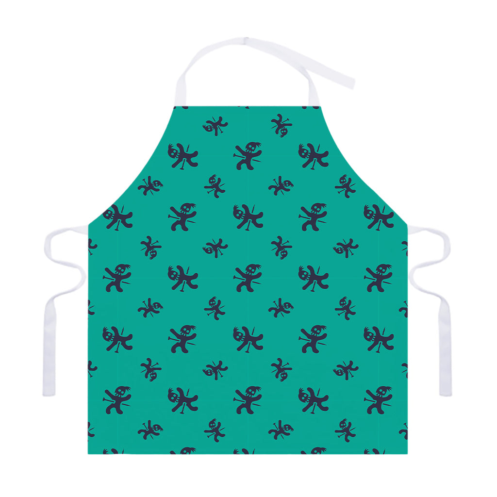 Halloween Voodoo Doll Pattern Print Adjustable Apron