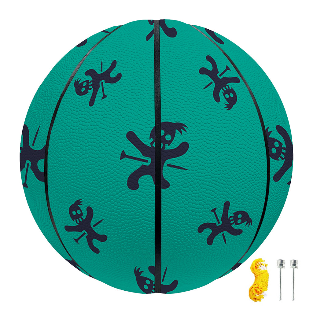 Halloween Voodoo Doll Pattern Print Basketball
