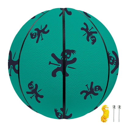 Halloween Voodoo Doll Pattern Print Basketball
