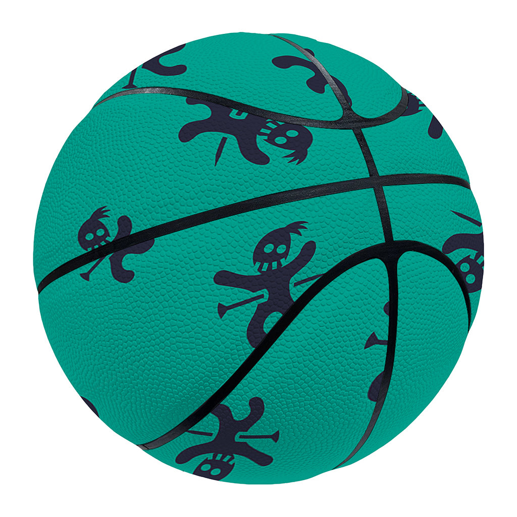 Halloween Voodoo Doll Pattern Print Basketball