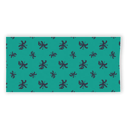 Halloween Voodoo Doll Pattern Print Beach Towel