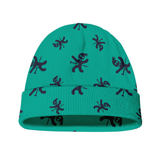 Halloween Voodoo Doll Pattern Print Beanie