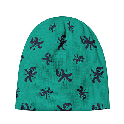 Halloween Voodoo Doll Pattern Print Beanie