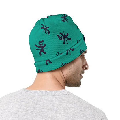 Halloween Voodoo Doll Pattern Print Beanie