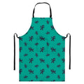 Halloween Voodoo Doll Pattern Print Bib Apron With Pocket